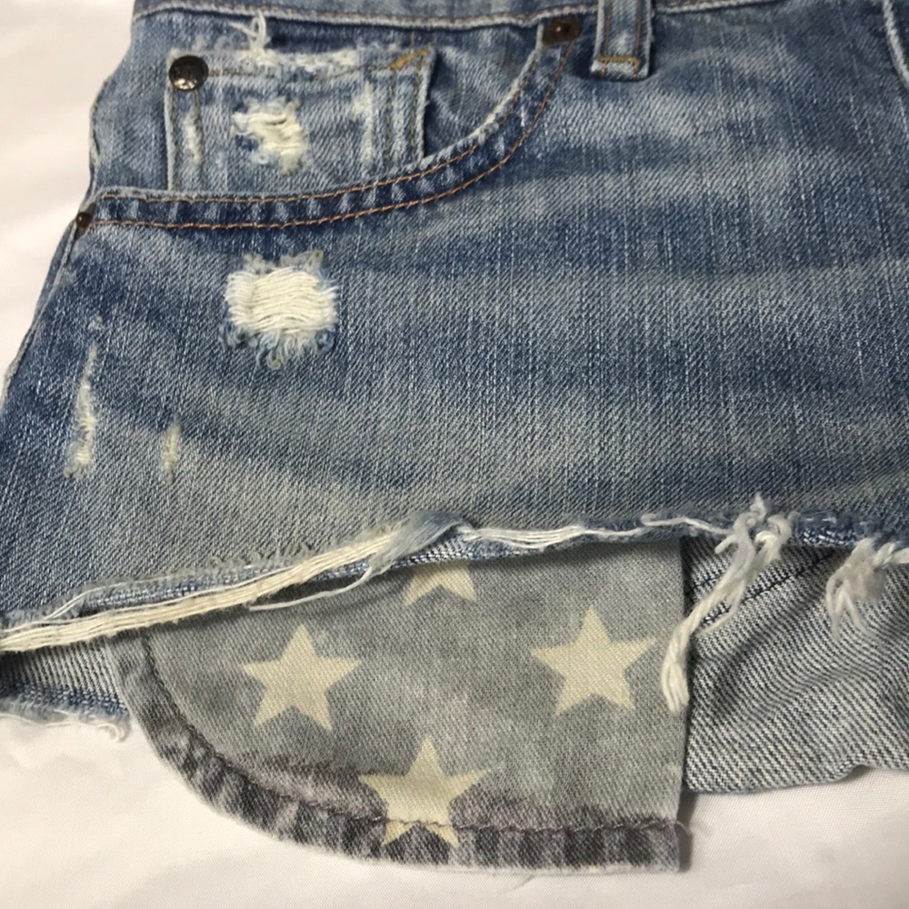 DENIM & SUPPLY RAULPH LAUREN Distressed Shorts 24 - Picture 3 of 9